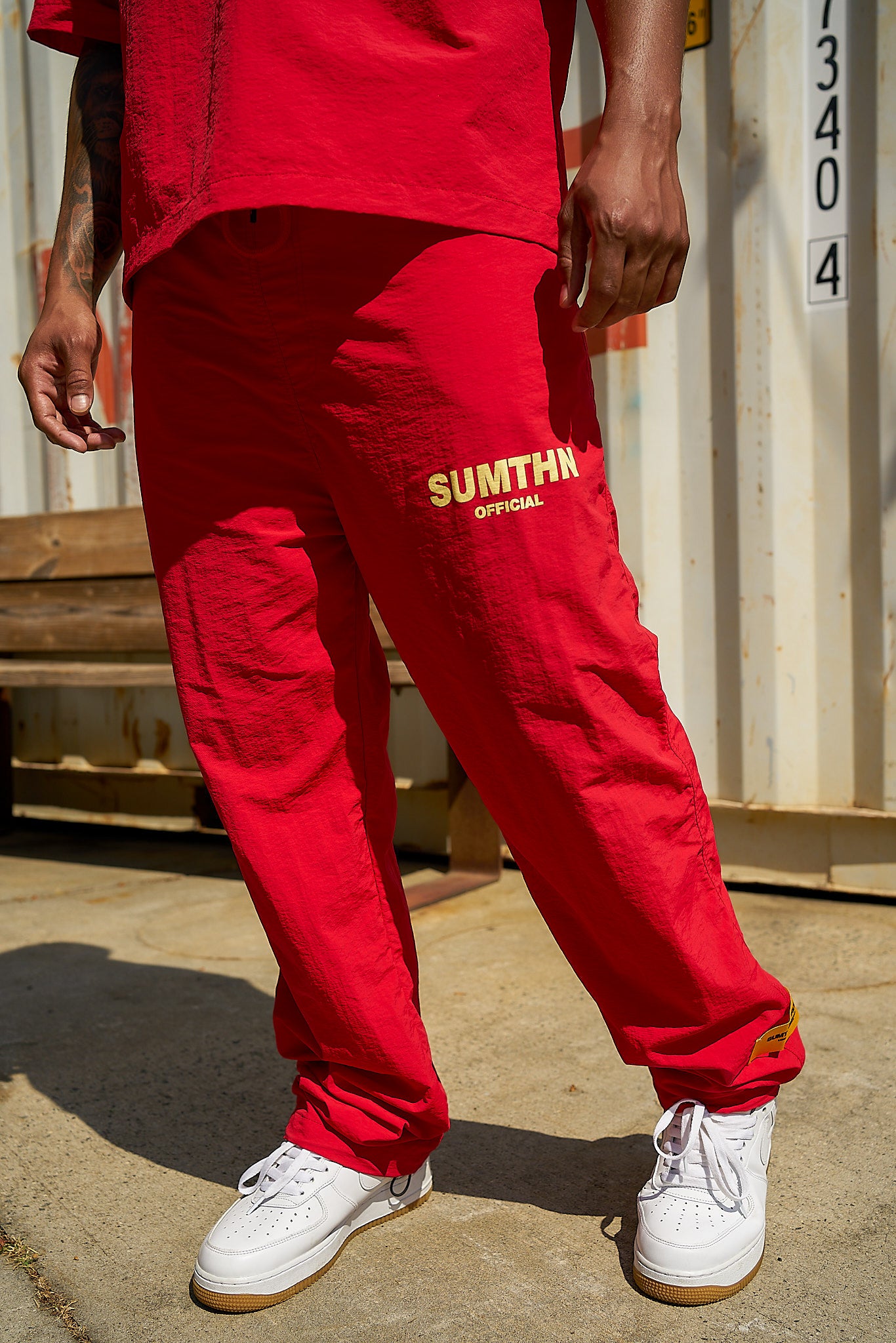 S.T.T Windbreaker Pants - Red