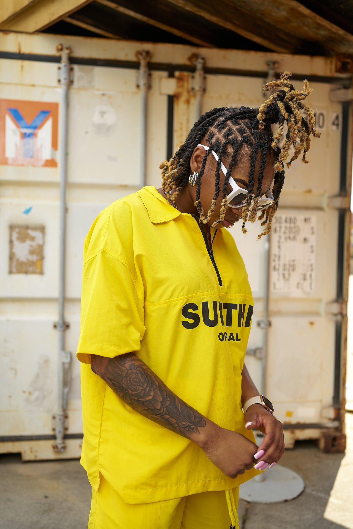 S.T.T Windbreaker Top - Yellow