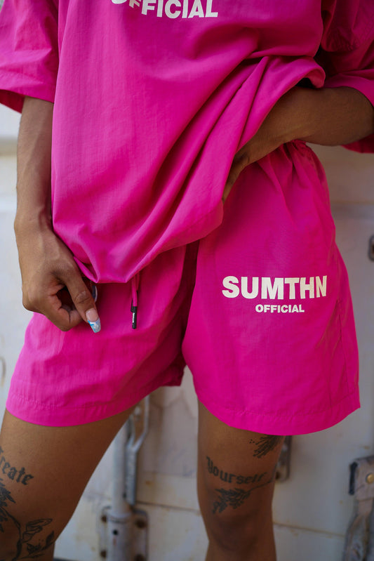 S.T.T Windbreaker Shorts - Pink