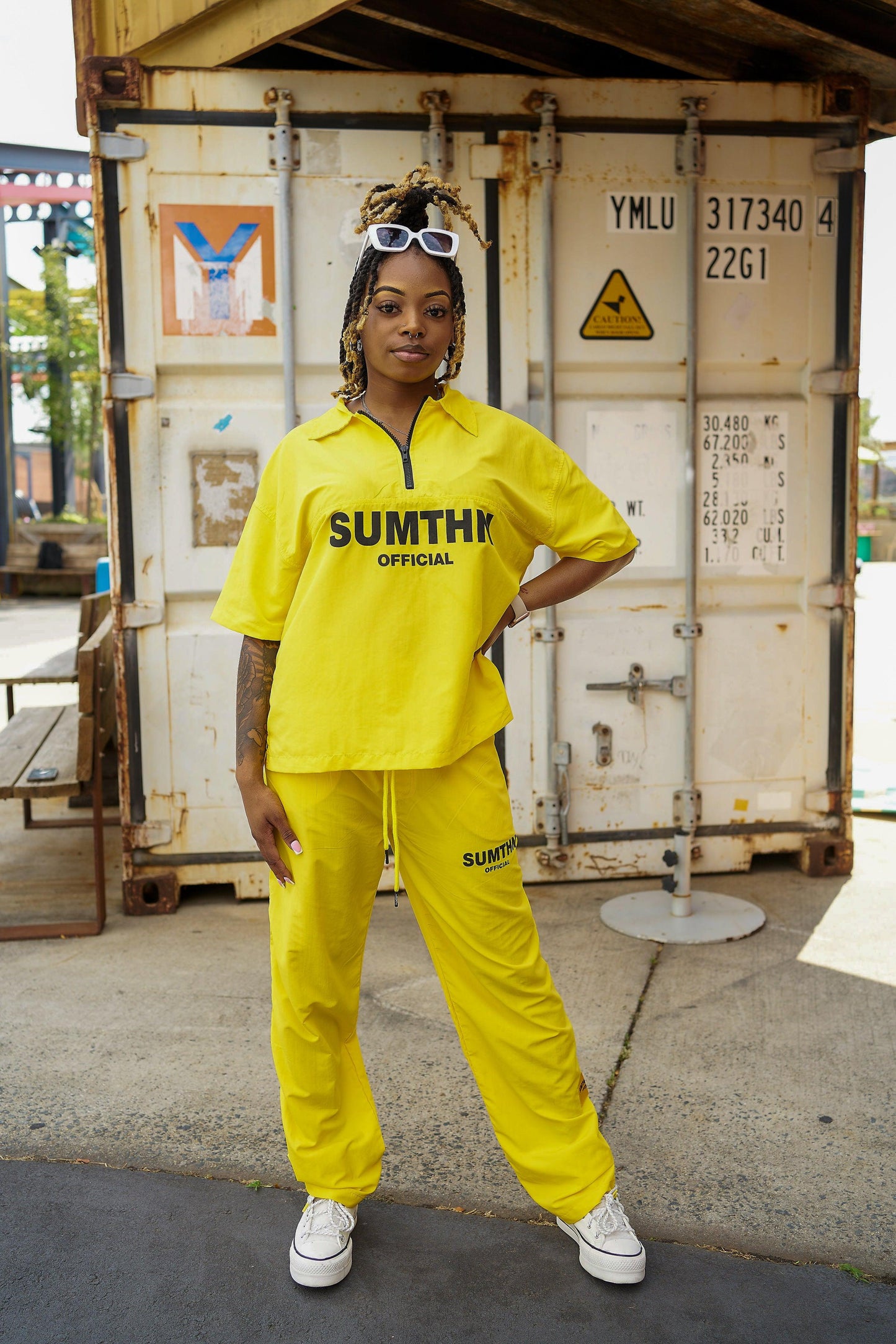 S.T.T Windbreaker Top - Yellow