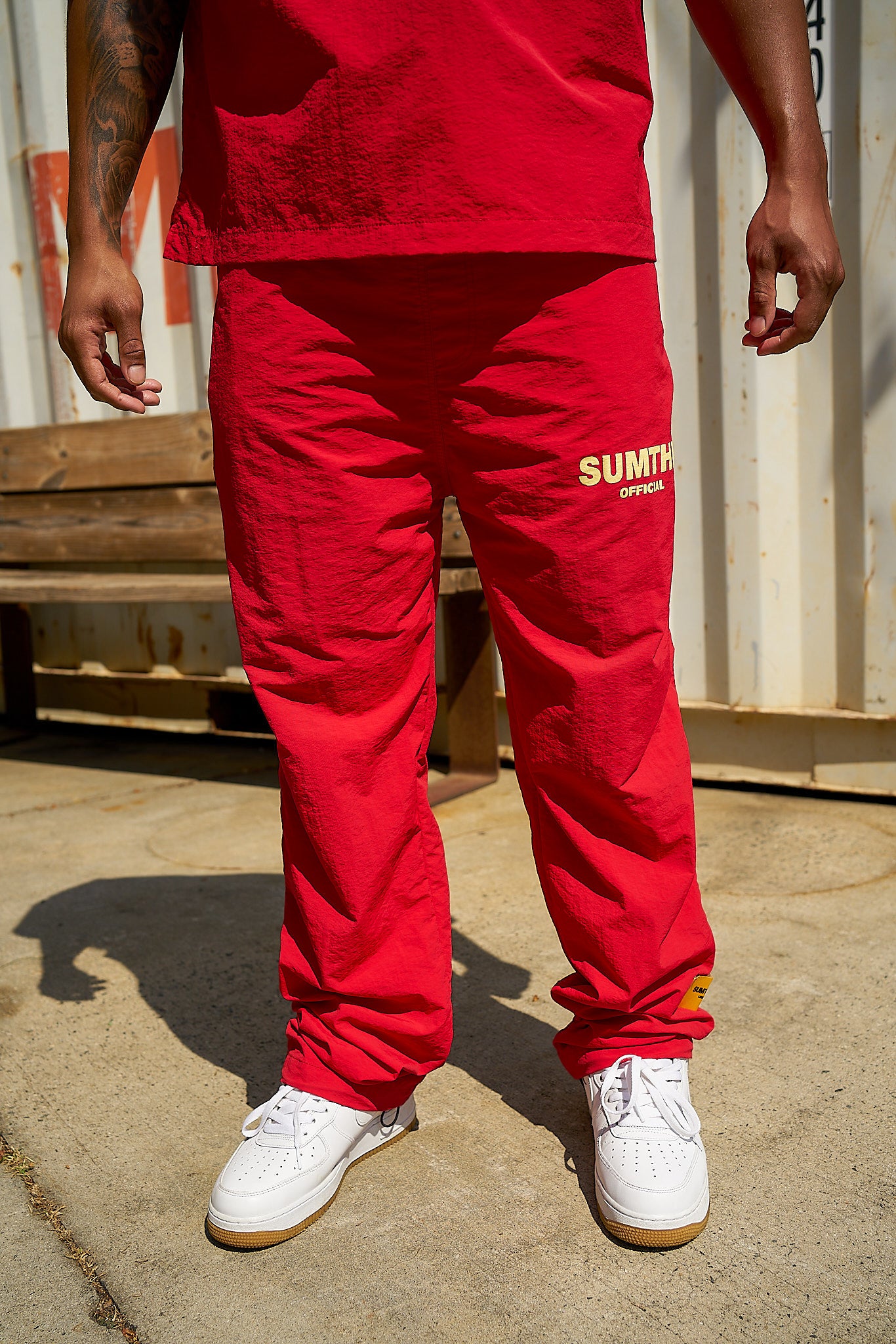 S.T.T Windbreaker Pants - Red