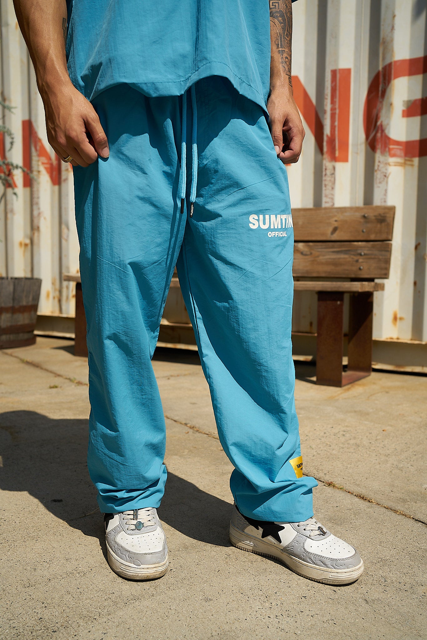 S.T.T Windbreaker Pants - Sky Blue