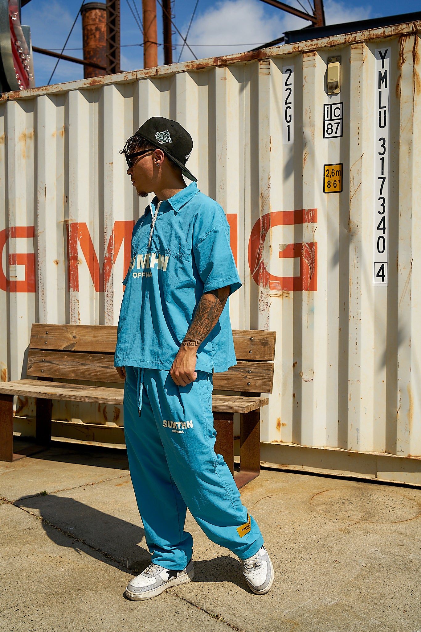 S.T.T Windbreaker Top- Sky Blue