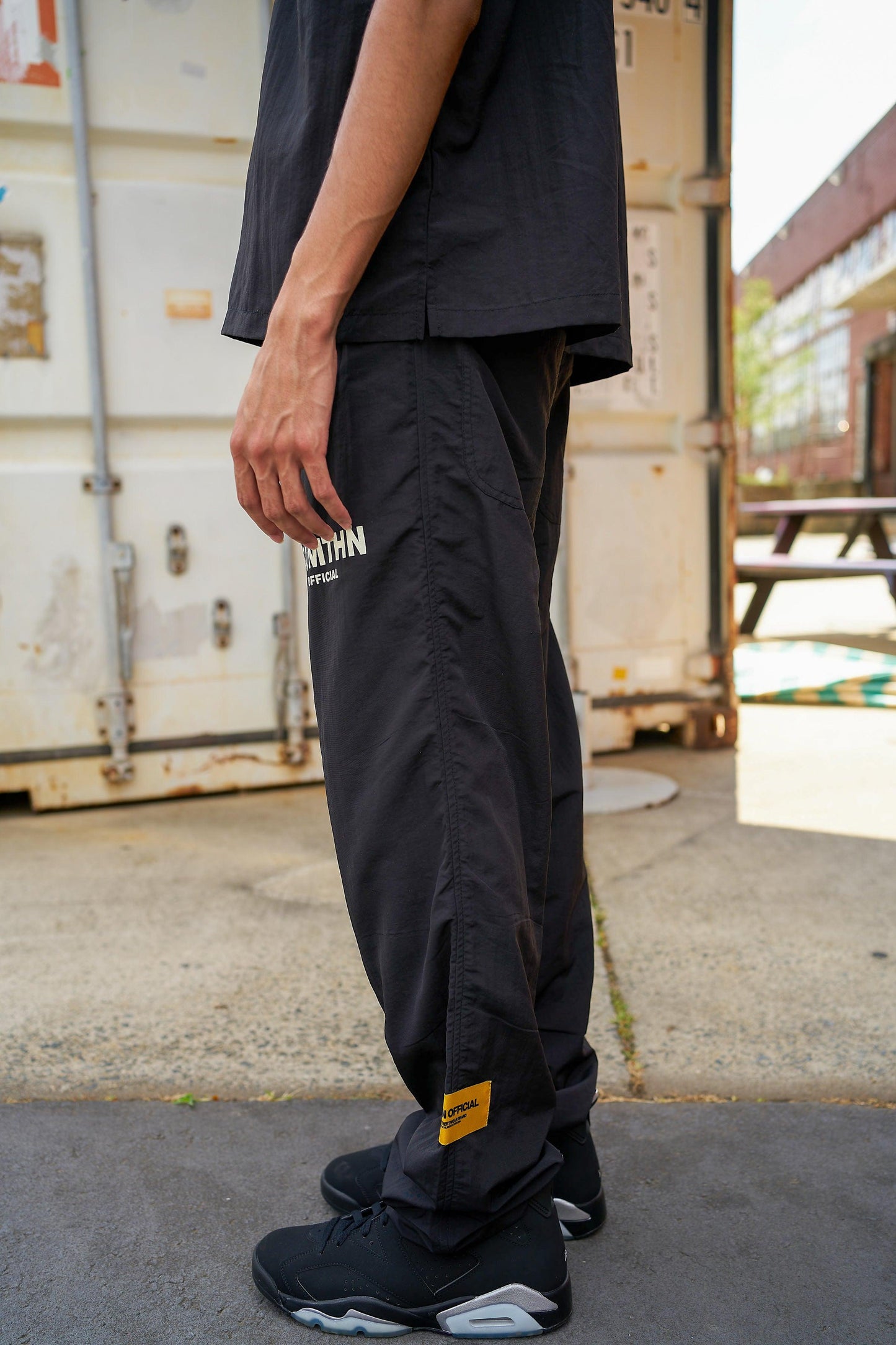 S.T.T Windbreaker Pants - Black/Cream