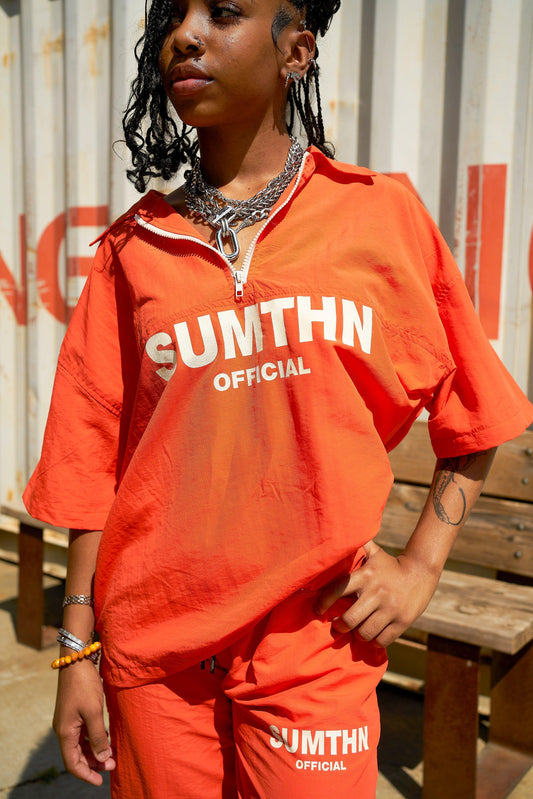 S.T.T Windbreaker Top - Orange