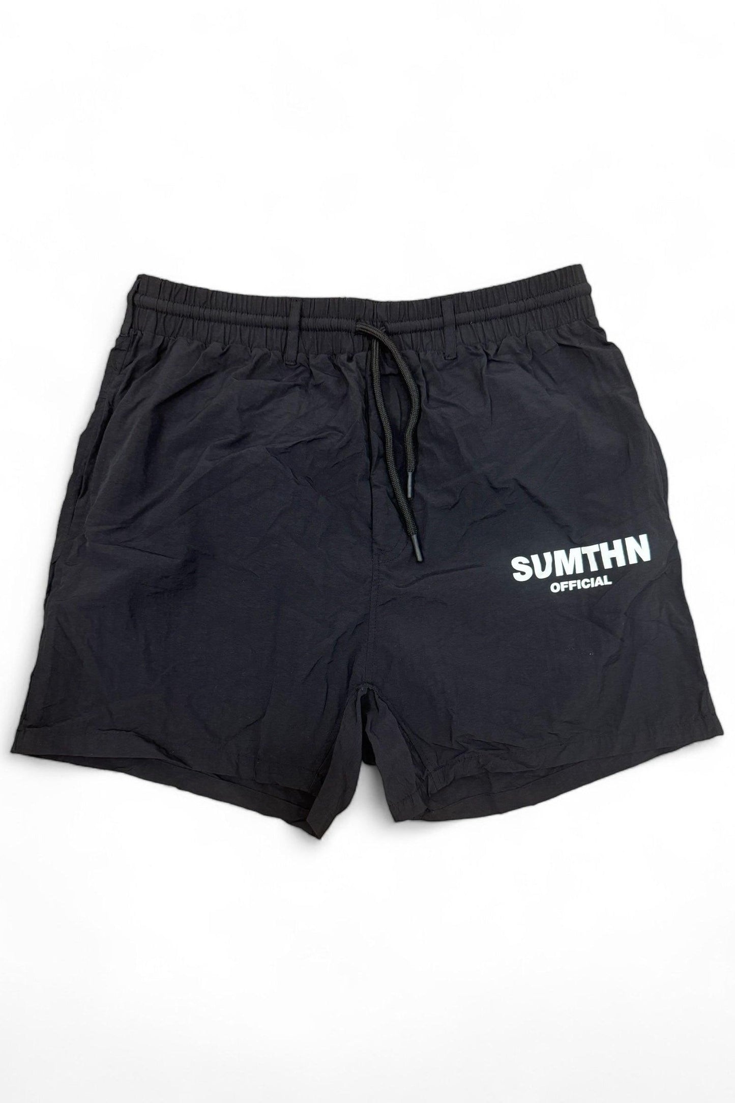 S.T.T Windbreaker Shorts - Black/White